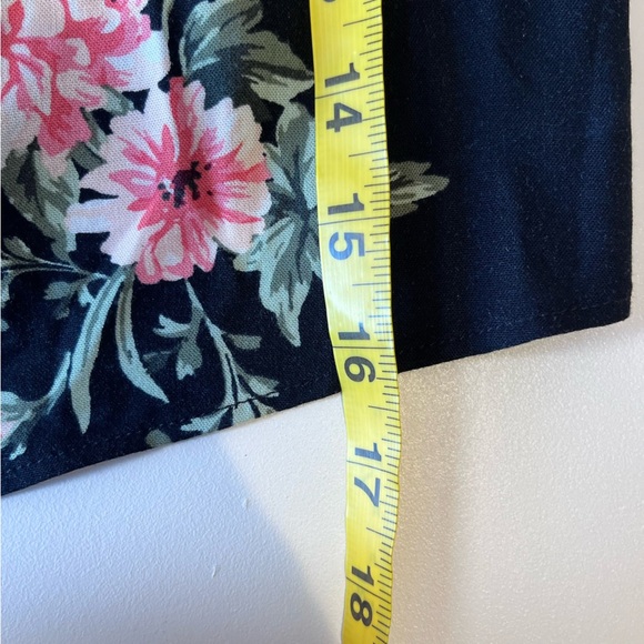 🧁old navy black and pink floral button up cami tank topboho indie hippie y2k - Picture 6 of 7